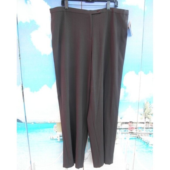 NEW VINTAGE WHITE STAG, DARK BROWN STRETCH TROUSERS, PANTS,PLUS SIZE 22W AVERAGE - Picture 4 of 8